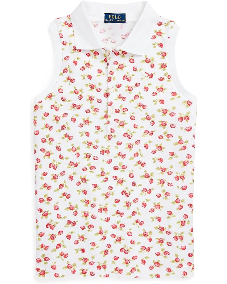  Polo Ralph Lauren Kids Strawberry Mesh Sleeveless Polo Shirt (Big Kids)