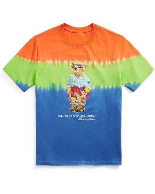  Polo Ralph Lauren Kids Polo Bear Tie-Dye Cotton Jersey Tee (Big Kids)