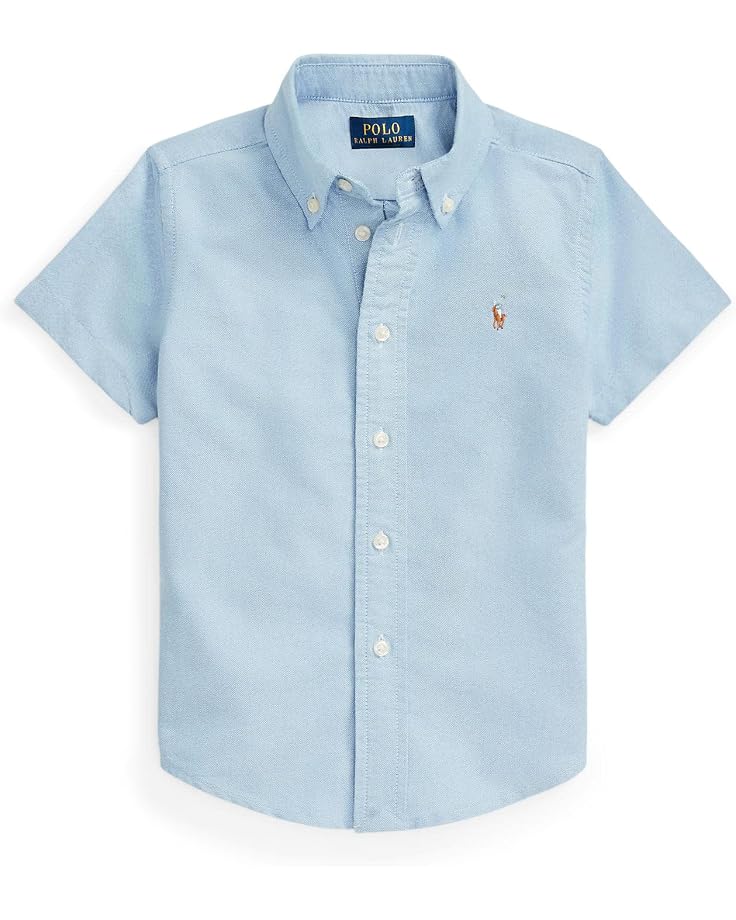  Polo Ralph Lauren Kids Cotton Oxford Short Sleeve Shirt (Little Kids)