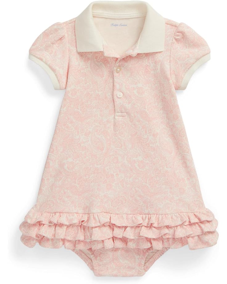  Polo Ralph Lauren Kids Paisley Cotton Interlock Polo Dress & Bloomer (Infant)