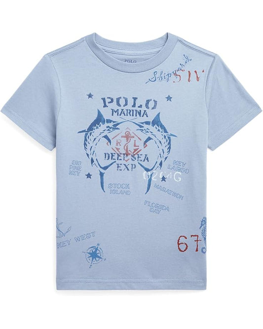  Polo Ralph Lauren Kids Polo Marina Cotton Jersey Tee (Toddler)