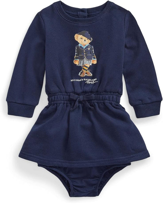  Polo Ralph Lauren Kids Polo Bear Fleece Dress & Bloomer (Infant)