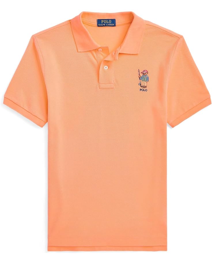  Polo Ralph Lauren Kids Polo Bear Cotton Mesh Polo Shirt (Big Kids)