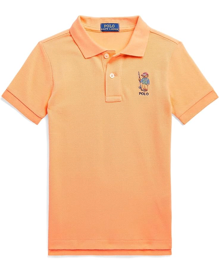  Polo Ralph Lauren Kids Polo Bear Cotton Mesh Polo Shirt (Little Kids)