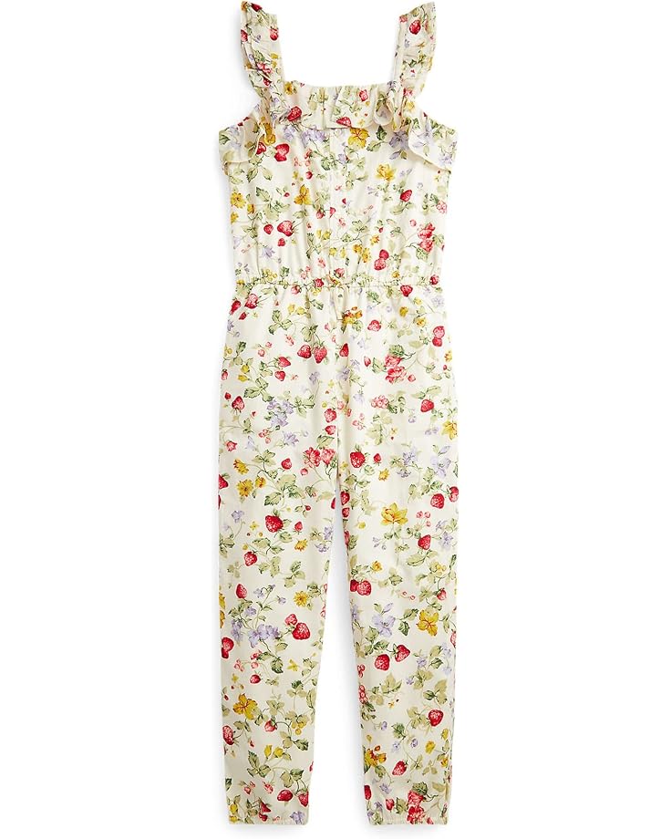  Polo Ralph Lauren Kids Floral Cotton Batiste Jumpsuit (Big Kids)