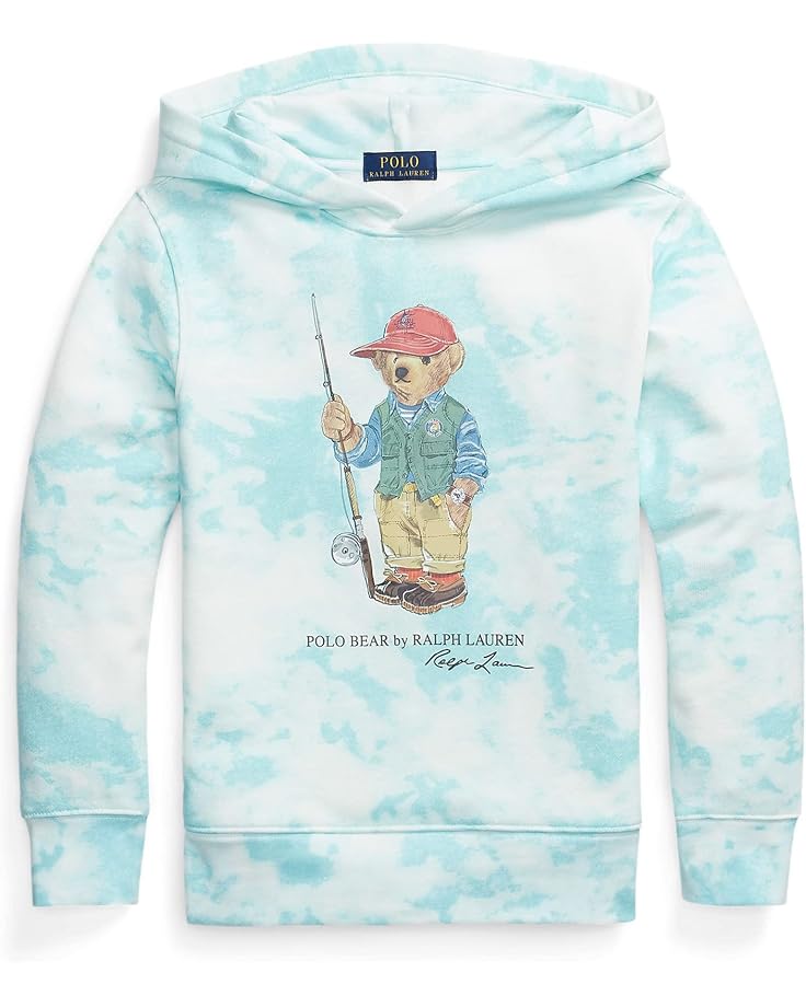  Polo Ralph Lauren Kids Polo Bear Tie-Dye Print Fleece Hoodie (Big Kids)