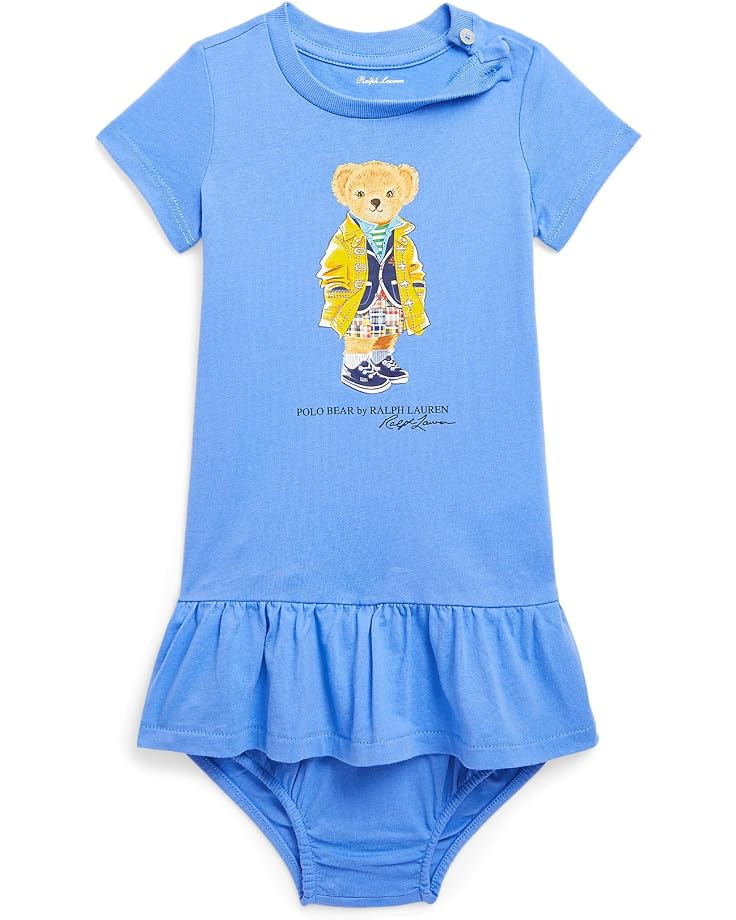  Polo Ralph Lauren Kids Polo Bear Cotton Jersey Dress & Bloomer (Infant)