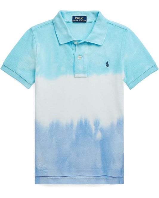  Polo Ralph Lauren Kids Tie-Dye Cotton Mesh Polo Shirt (Little Kids)