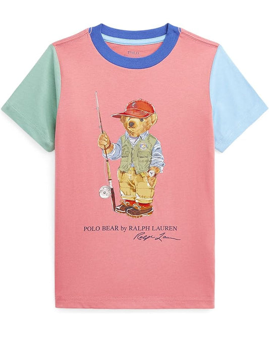  Polo Ralph Lauren Kids Polo Bear Color-Blocked Cotton Tee (Little Kids)