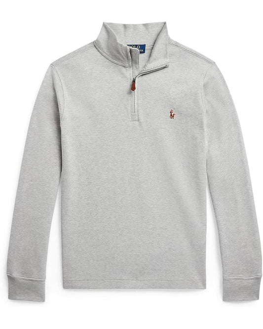 Polo Ralph Lauren Kids Cotton Interlock 1/4 Zip Pullover (Big Kids)
