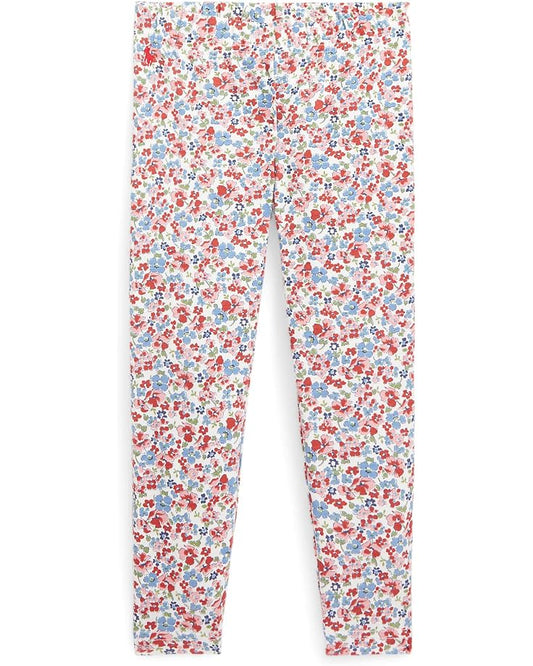  Polo Ralph Lauren Kids Floral Stretch Jersey Leggings (Little Kids)