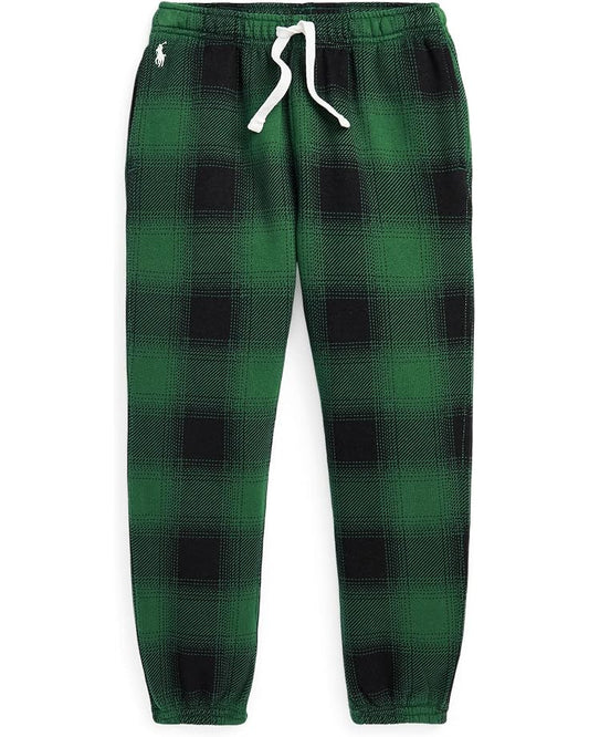  Polo Ralph Lauren Kids Plaid Fleece Sweatpants (Little Kids)