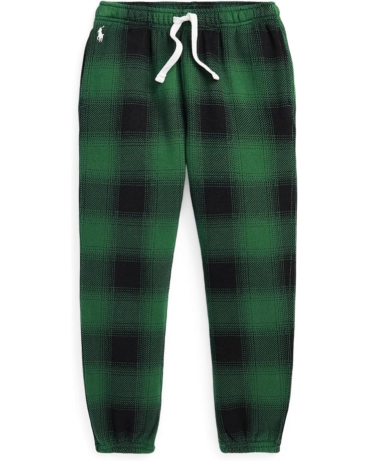  Polo Ralph Lauren Kids Plaid Fleece Sweatpants (Toddler)