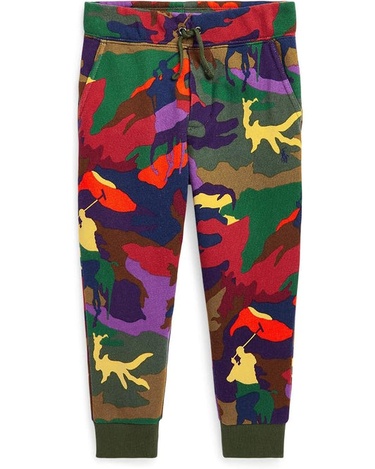  Polo Ralph Lauren Kids Polo Pony Camo Fleece Jogger Pants (Toddler)