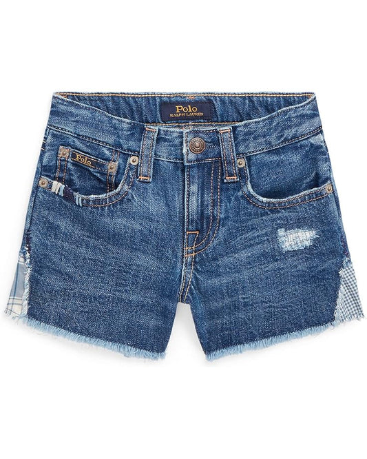  Polo Ralph Lauren Kids Patchwork Cotton Denim Shorts (Toddler)