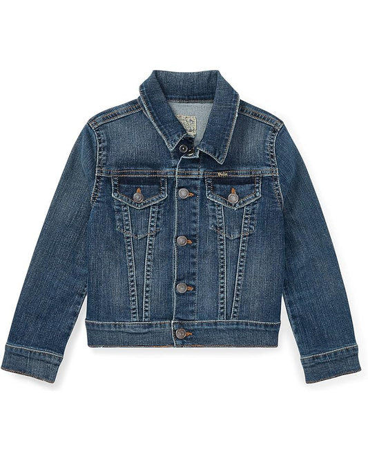  Polo Ralph Lauren Kids Denim Trucker Jacket (Little Kids)