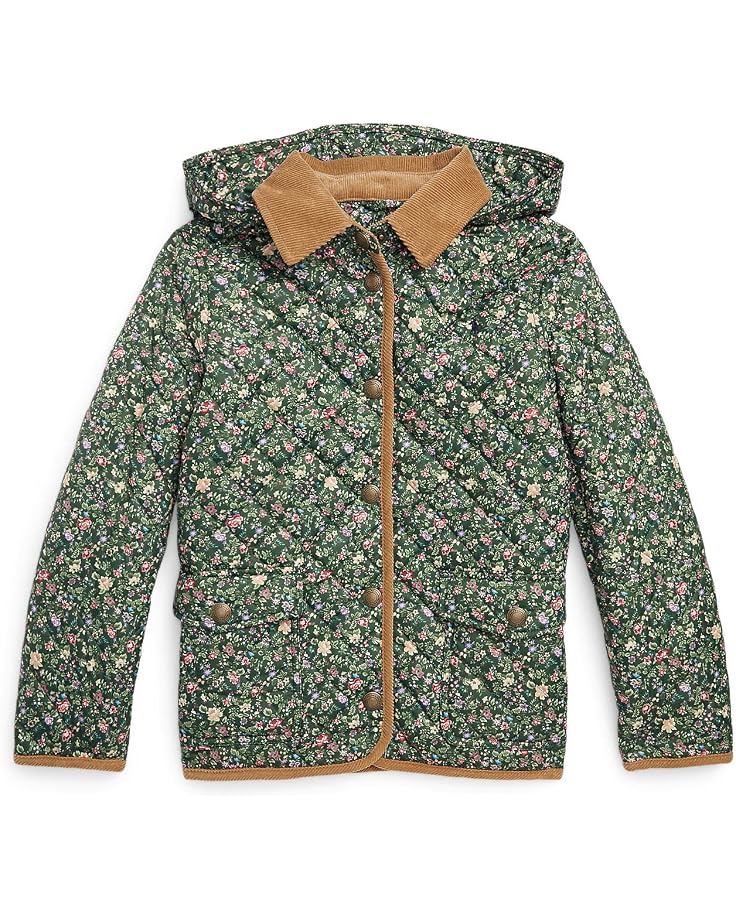  Polo Ralph Lauren Kids Floral Water-Resistant Barn Jacket (Big Kids)