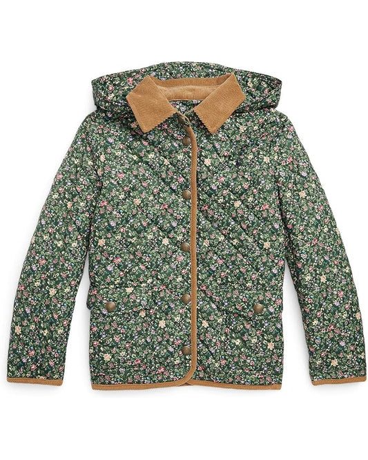  Polo Ralph Lauren Kids Floral Water-Resistant Barn Jacket (Big Kids)