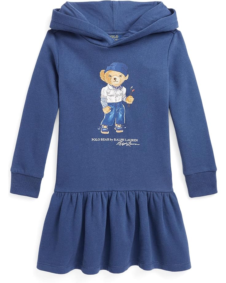  Polo Ralph Lauren Kids Polo Bear Fleece Hooded Dress (Little Kids)