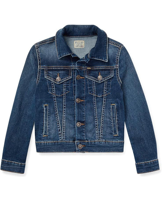  Polo Ralph Lauren Kids Denim Trucker Jacket (Big Kids)