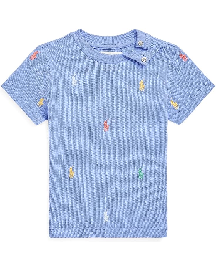  Polo Ralph Lauren Kids Polo Pony Cotton Mesh Tee (Infant)