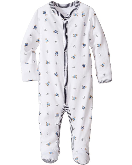  Polo Ralph Lauren Kids Bear-Print Cotton Coverall (Infant)