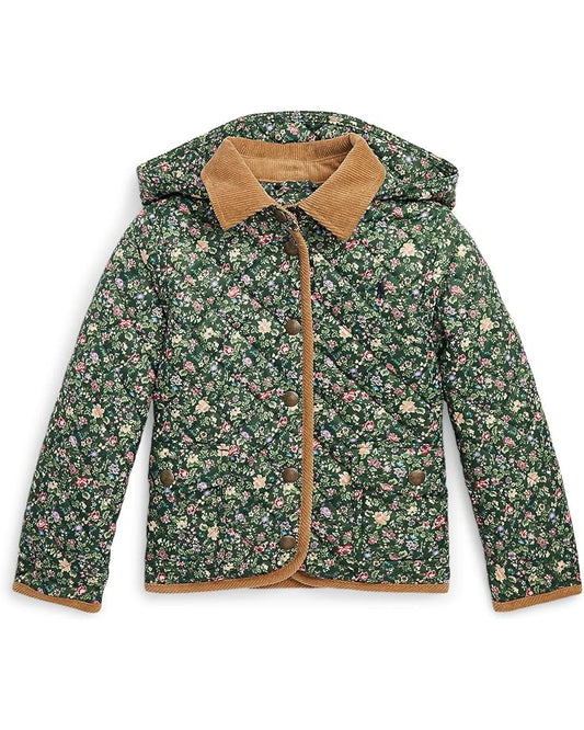  Polo Ralph Lauren Kids Floral Water-Resistant Barn Jacket (Toddler)