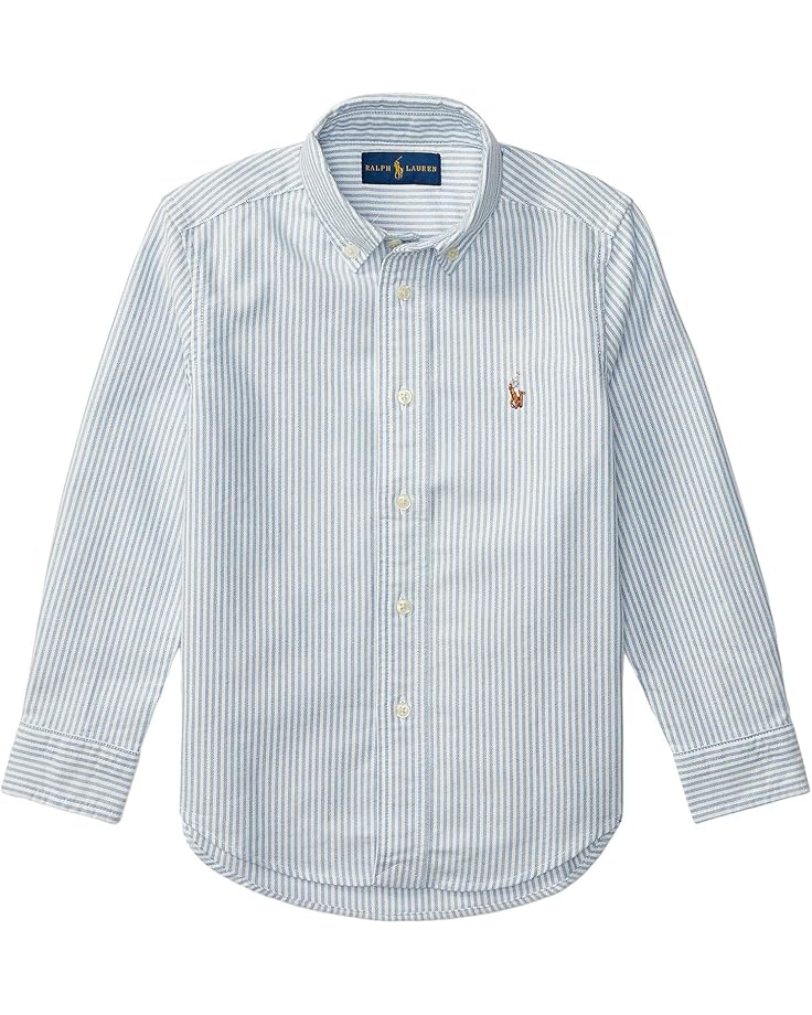  Polo Ralph Lauren Kids Striped Cotton Oxford Shirt (Toddler)