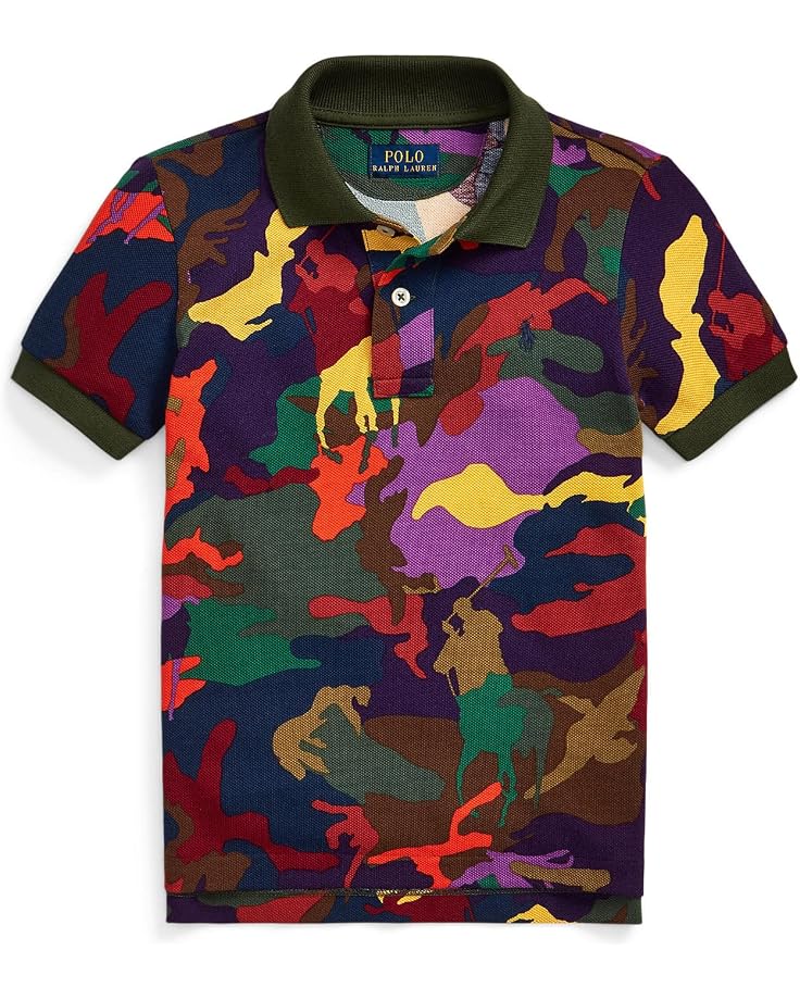  Polo Ralph Lauren Kids Polo Pony Camo Cotton Mesh Polo Shirt (Little Kids)
