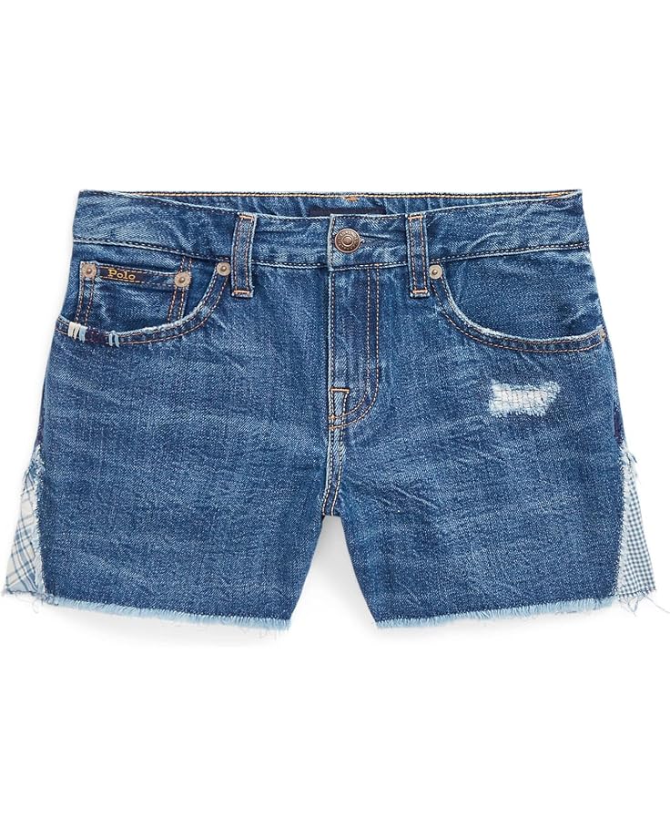  Polo Ralph Lauren Kids Patchwork Cotton Denim Shorts (Big Kids)