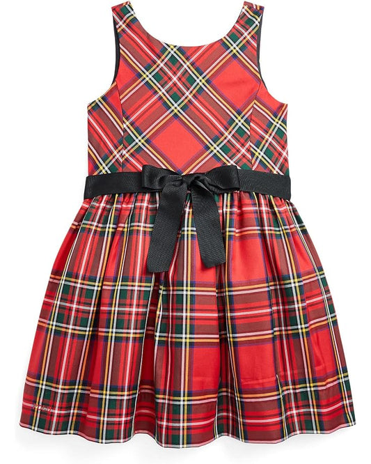  Polo Ralph Lauren Kids Plaid Fit-and-Flare Dress (Little Kids)