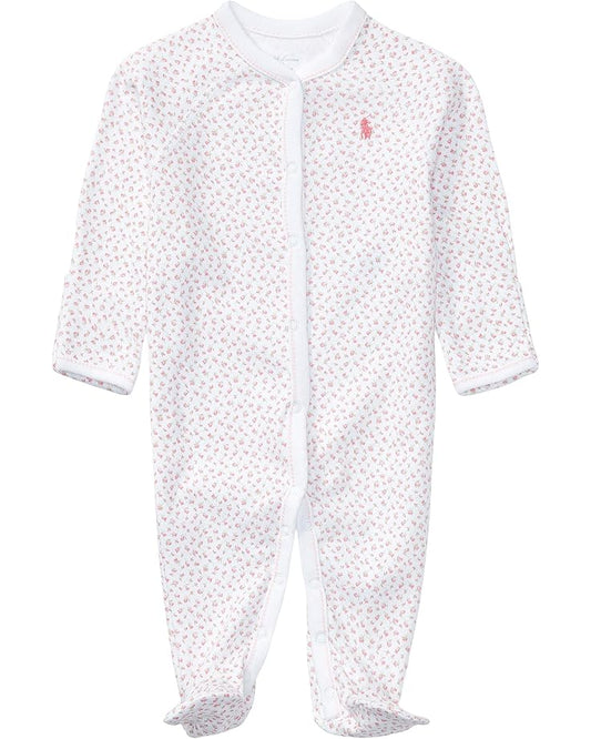  Polo Ralph Lauren Kids Floral Cotton Coverall (Infant)