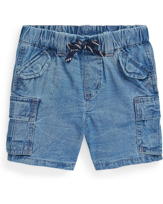  Polo Ralph Lauren Kids Cotton Ripstop Cargo Shorts (Infant)