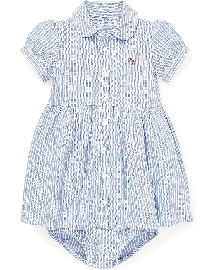  Polo Ralph Lauren Kids Striped Knit Oxford Dress (Infant)